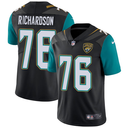 Nike Jacksonville Jaguars #76 Will Richardson Black Team Color Men Stitched NFL Vapor Untouchable Limited Jersey